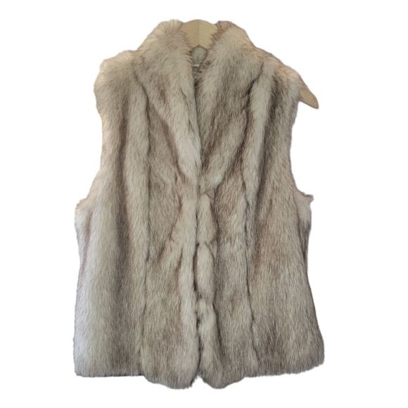 NWOT Womens BCBGENERATION Faux Fur Vest Tan M/L - Picture 3 of 10